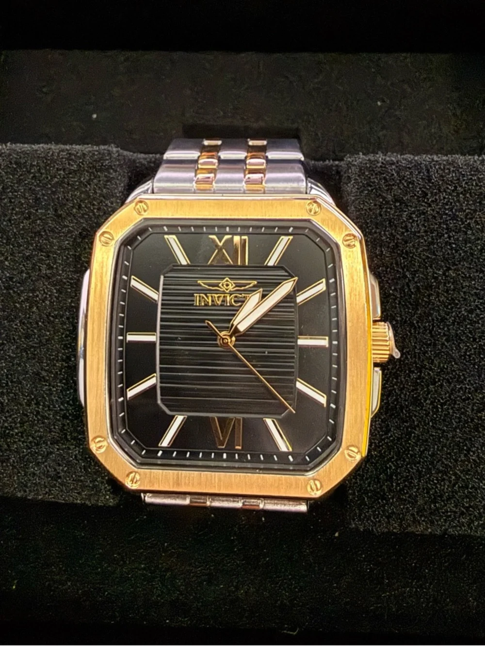 Invicta Cuadro Men's Watch - 39mm, Gold, Steel (50359)